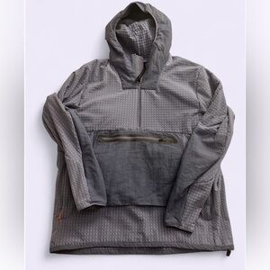 Lululemon Water Repellant Fleece Hiking Anorak Men's Large Pullover Blue/Purple